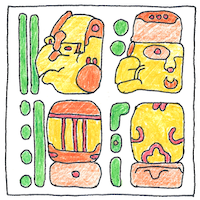 Illustration of Mayan calendar