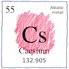 Caesium Cs 55