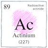 Illustration of Actinium