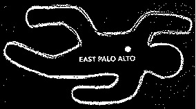 outline of a dead man labeled East Palo Alto