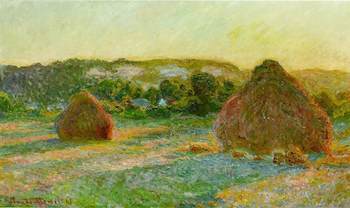Wheatstacks (End of Summer), by Claude Monet, 1890–91