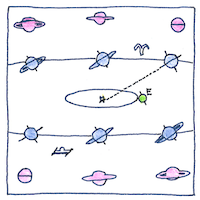 Illustration of Rings of Saturn