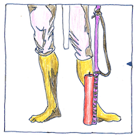Illustration of Mysorean rockets