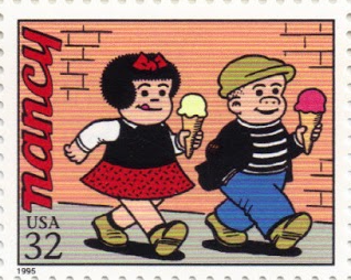 on this U.S. postage stamp, Nancy