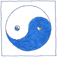 Illustration of Binary number