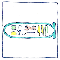 Illustration of Deciphering hieroglyphics