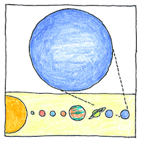 Illustration of Discovery of Neptune