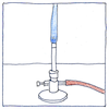 Illustration of Bunsen burner