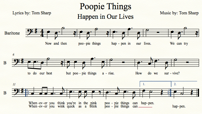 Score for Poopie Things