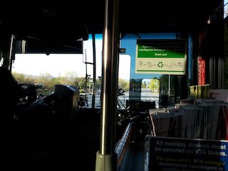 View from the bus