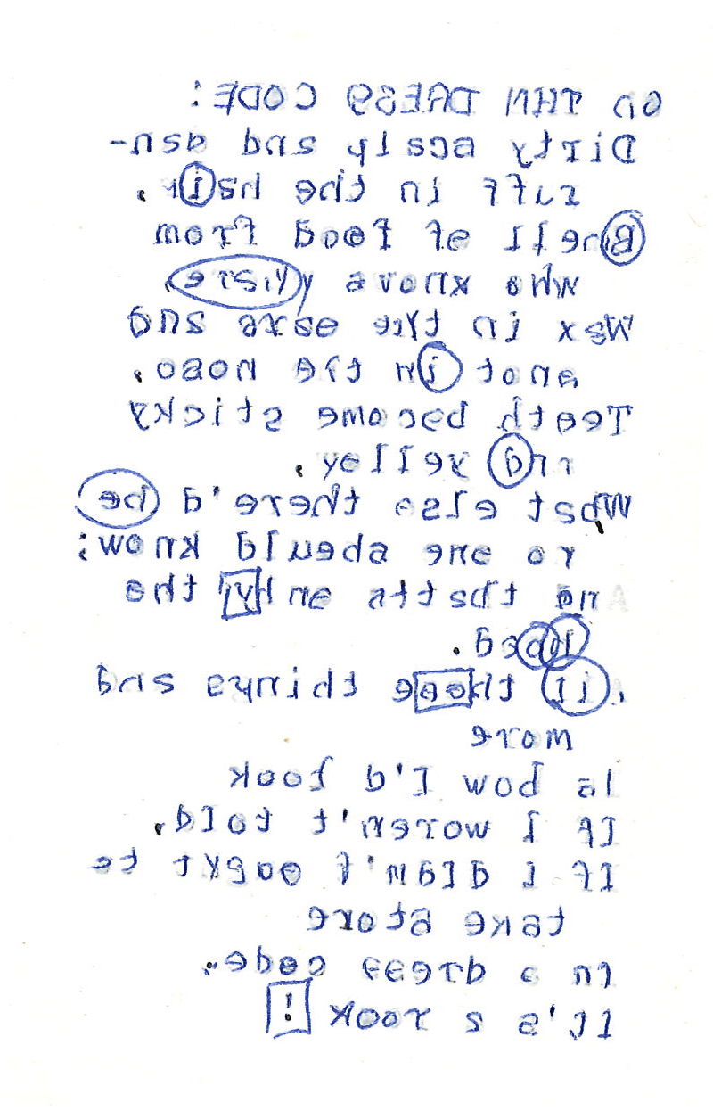 On the Dress Code - verso