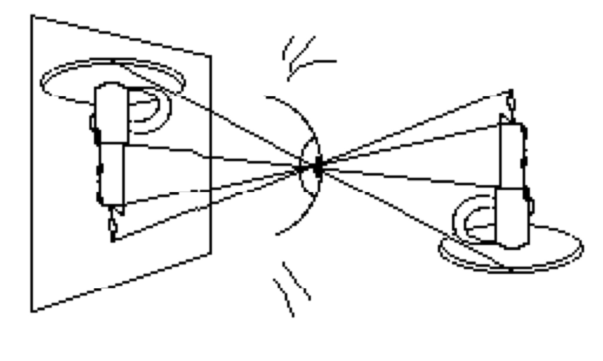 candle inverted through an eye, moving