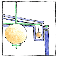 Illustration of ‘Weighing’ the world