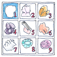 Illustration of Mohs scale