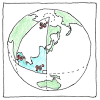 Illustration of Non-Euclidean geometry