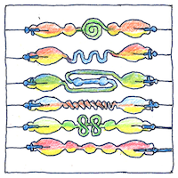 Illustration of Geissler tube