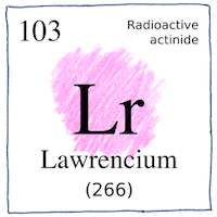 Illustration of Lawrencium