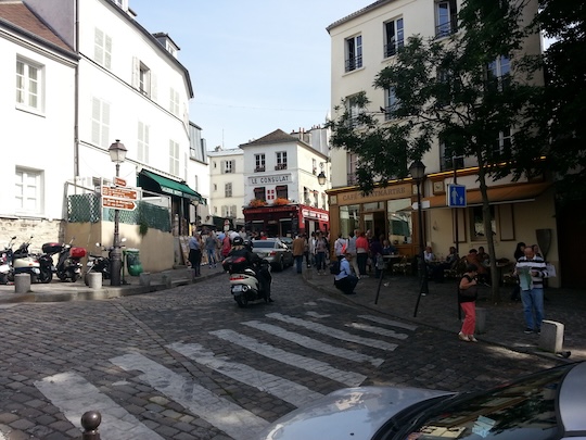 Narrow cobbled streets