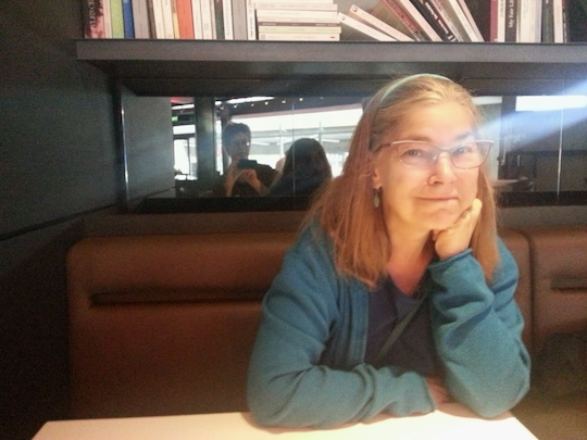 After coffee at the City of Music café