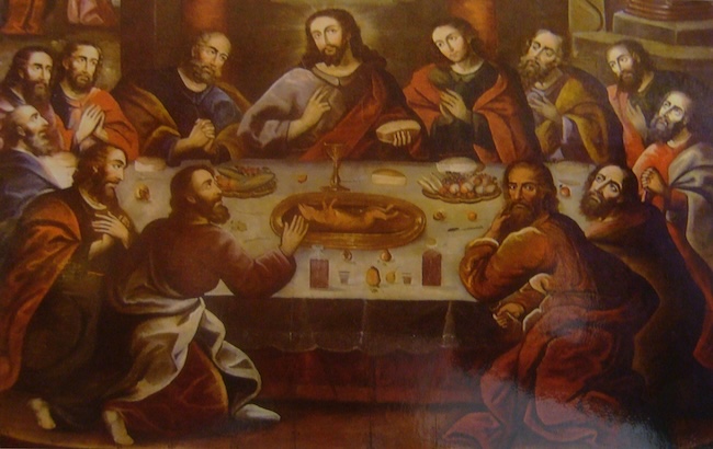Last Supper with guinea pig