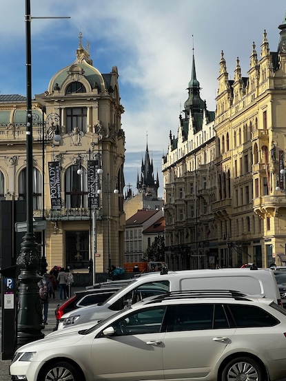 A few architectural elements from Republic Square, Old Town, Prague