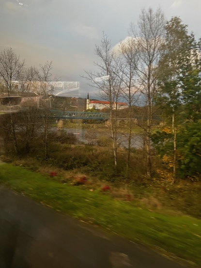 Děčin Castle - Červený Vrch, from the bus