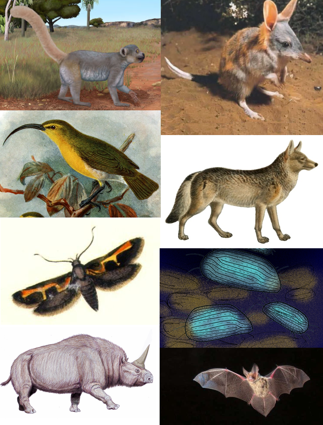 images of extinct animals