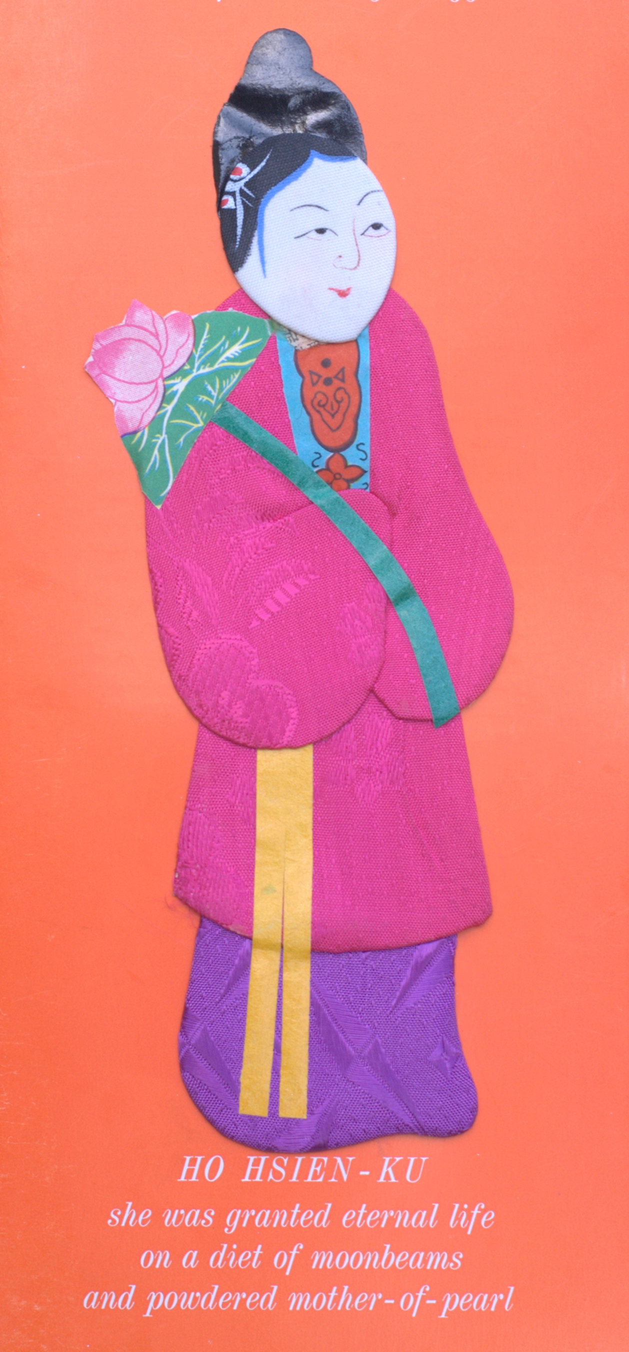 paper and fabric depiction of Ho Hsien-ku