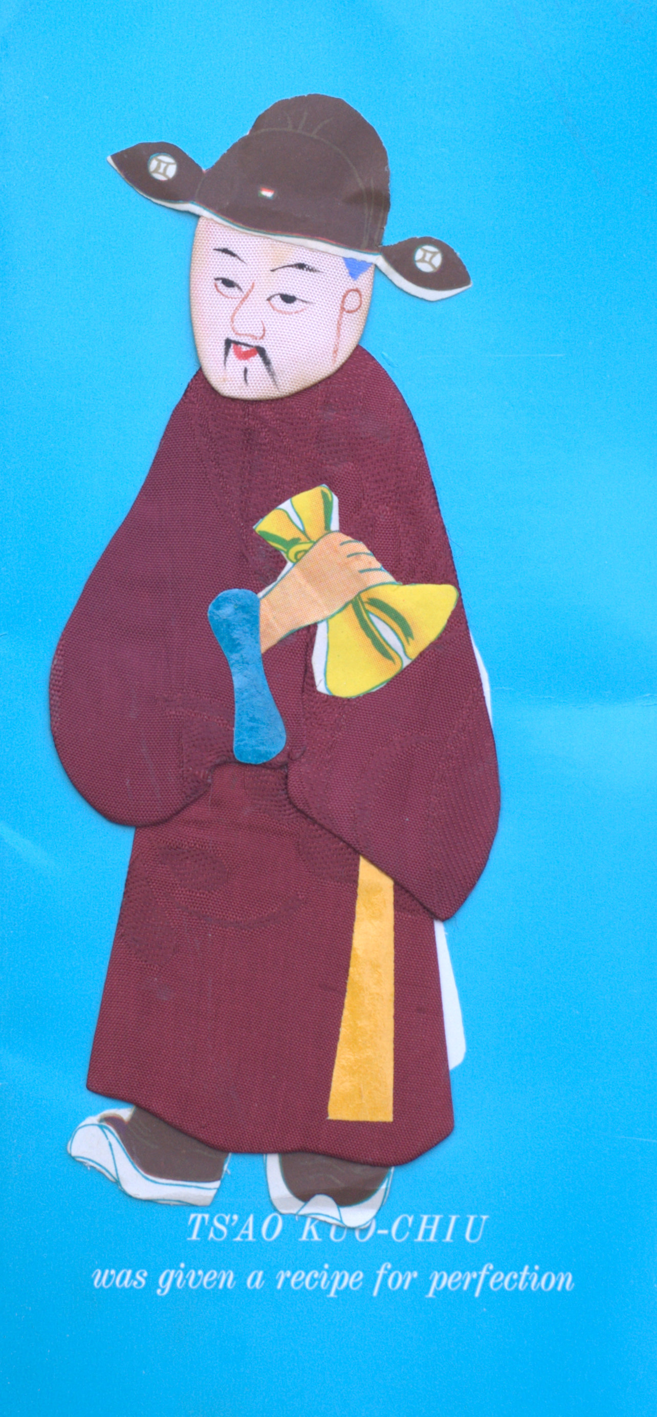 paper and fabric depiction of Ts’ao Kuo-chiu