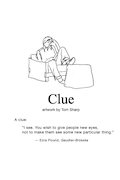 cover of “Clue” artwork by Tom Sharp