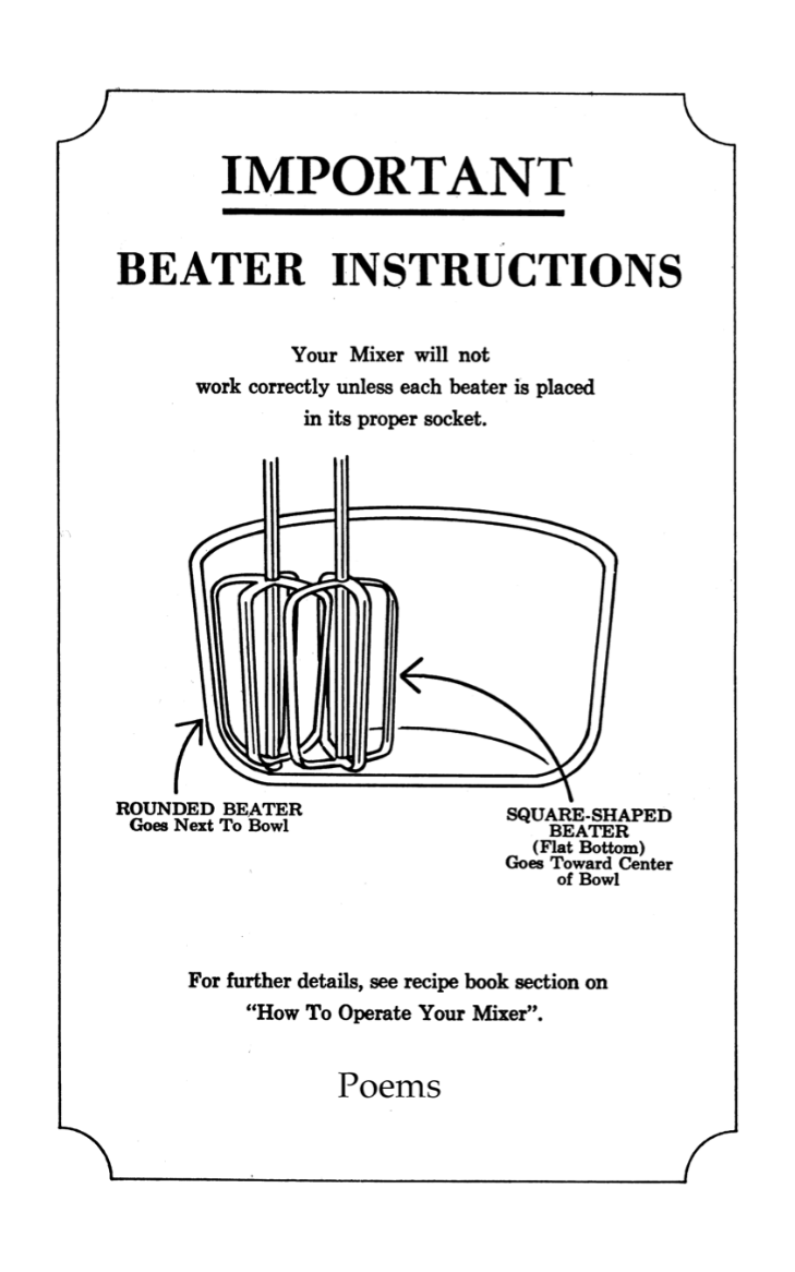 cover of “Important Beater Instructions” by Tom Sharp