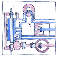 Illustration of Internal combustion engine