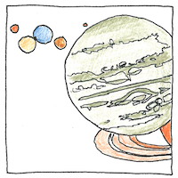 Illustration of Origin of our solar system