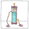 Illustration of Electric battery