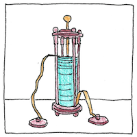 Illustration of Electric battery