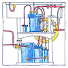 Illustration of Vapor-compression refrigeration