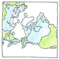 Illustration of Ice age