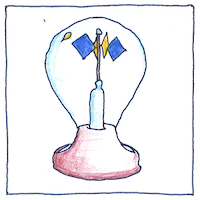 Illustration of Crookes radiometer