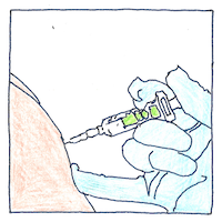 Illustration of Anthrax vaccine
