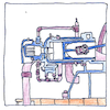 Illustration of Diesel engine