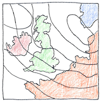 Illustration of Weather forecasting