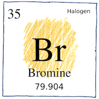 Illustration of Bromine