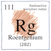Roentgenium Rg 111