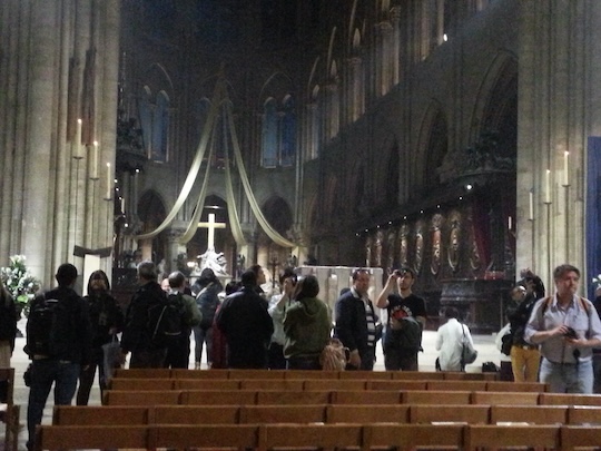 After the mass at Notre Dame