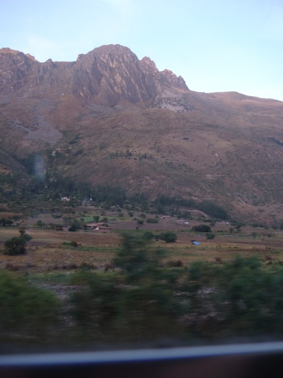 Mountainside seen from the train